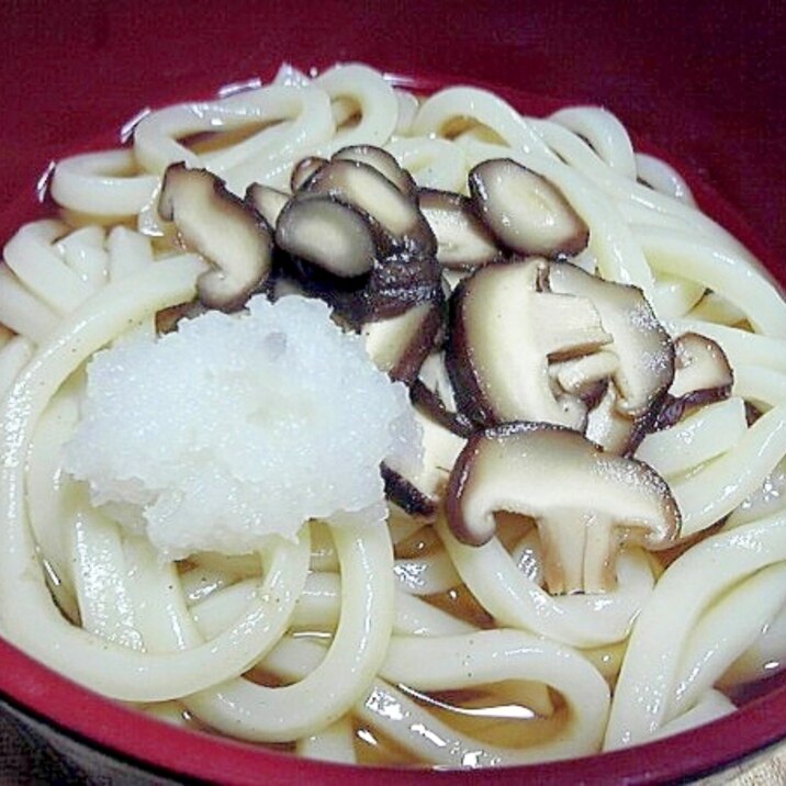 椎茸入りおろしうどん